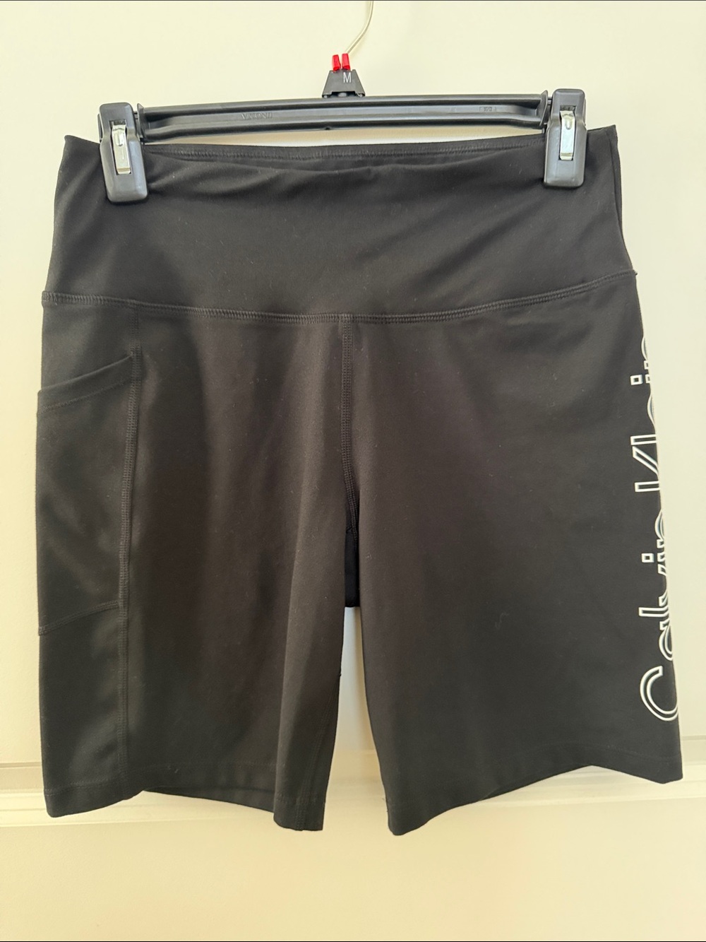 Calvin Klein Performance Black Women's Bike Shorts with Side Pocket